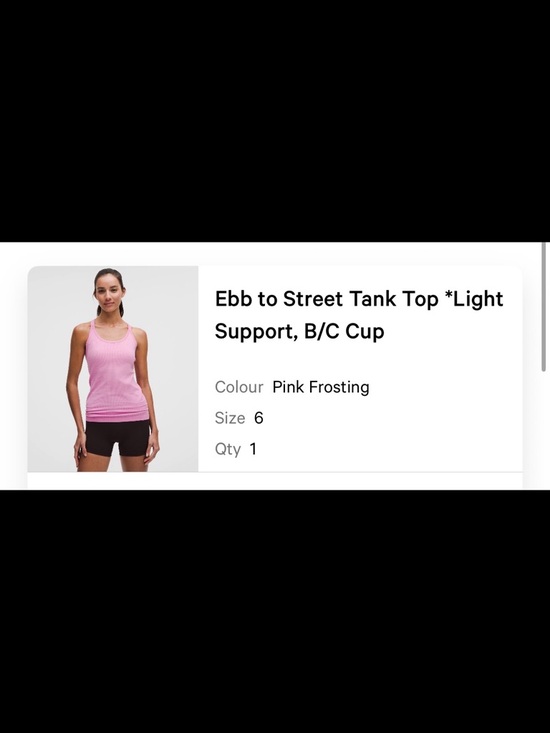 lululemon athletica Tops - lululemon athletica Ebb to Street Tank Top - Pink Frosting size 6 brand new